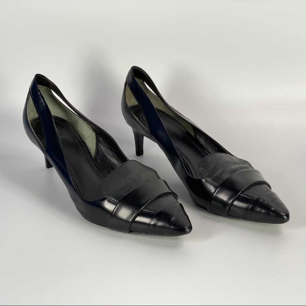 Tory Burch 2.5" Leather Heels, 10M